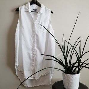 Sleeveless Button Down Tunic